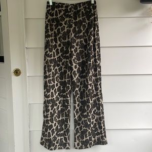 Zara leopard print trousers
